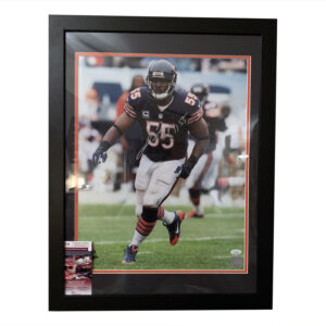 Custom-Framed and Hand-Signed 16x20 Photo of Lance Briggs from the Chicago Bears
