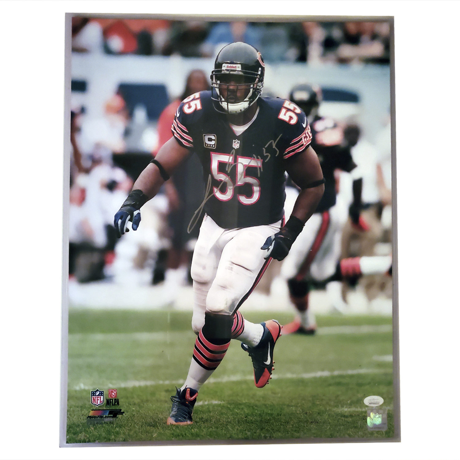 Lance Briggs Chicago Bears Signed 16×20 – The Collector's Cave