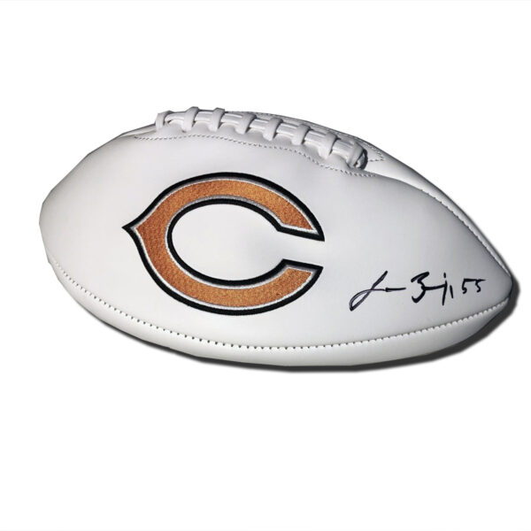 Hand-Signed Chicago Bears Football by player Lance Briggs