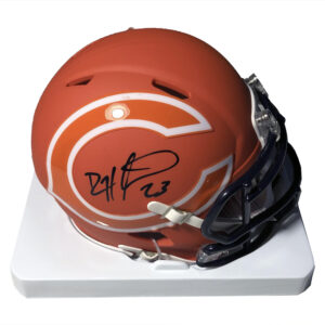 Chicago Bears AMP Mini Helmet signed by Player Devin Hester