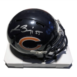 Autographed Navy Blue Chicago Bears Mini Helmet by Player Lance Briggs